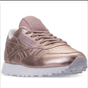 reebok pink metallic